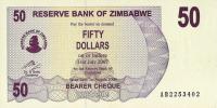 p41 from Zimbabwe: 50 Dollars from 2006