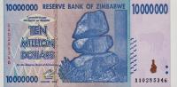 p78 from Zimbabwe: 10000000 Dollars from 2008