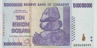 p85 from Zimbabwe: 10000000000 Dollars from 2008