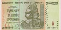 Gallery image for Zimbabwe p86: 20000000000 Dollars from 2008