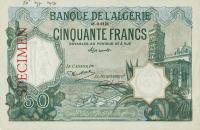 p79ct from Algeria: 50 Francs from 1913