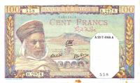 p88a from Algeria: 100 Francs from 1942