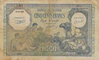 p93a from Algeria: 500 Francs from 1943