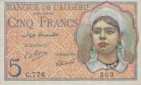 p94b from Algeria: 5 Francs from 1944