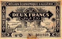 Gallery image for Algeria p99b: 2 Francs