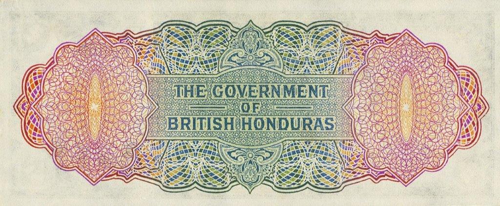 Back of British Honduras p20a: 1 Dollar from 1939