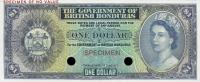 p28ct from British Honduras: 1 Dollar from 1953