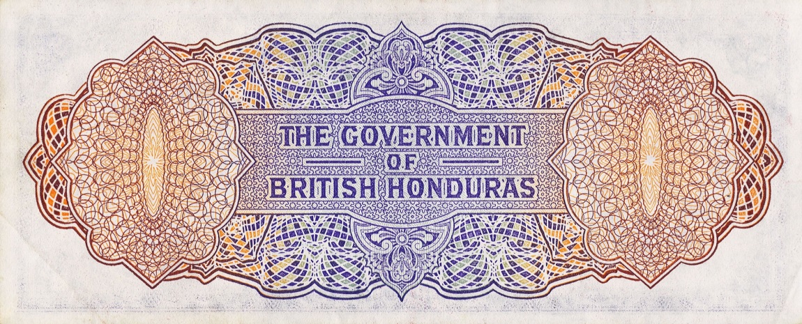 Back of British Honduras p29a: 2 Dollars from 1953