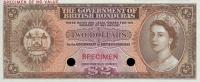 p29ct from British Honduras: 2 Dollars from 1953