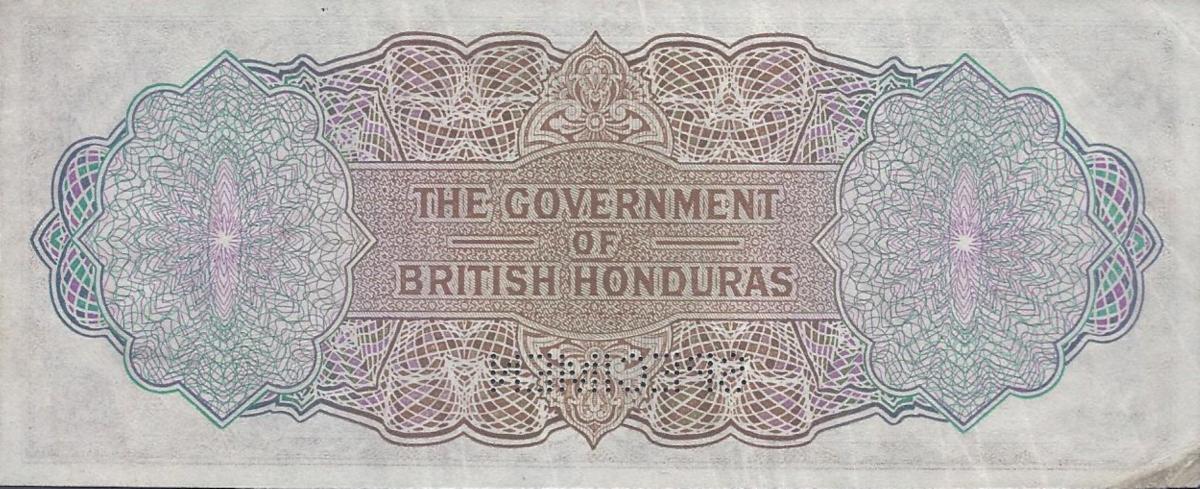 Back of British Honduras p21s: 2 Dollars from 1939