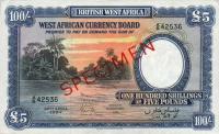 Gallery image for British West Africa p11s: 100 Shillings