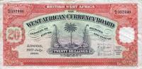 p8b from British West Africa: 20 Shillings from 1937