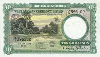 Gallery image for British West Africa p9a: 10 Shillings
