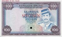 p10s from Brunei: 100 Ringgit from 1972