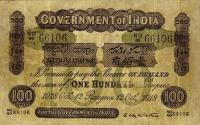 pA3b from Burma: 100 Rupees from 1922