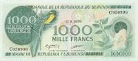 p31a from Burundi: 1000 Francs from 1977