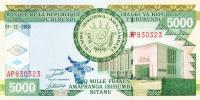 p48a from Burundi: 5000 Francs from 2008