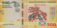 Gallery image for Burundi p50a: 500 Francs