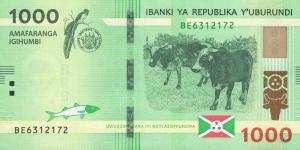 Gallery image for Burundi p51b: 1000 Francs