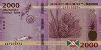 p52b from Burundi: 2000 Francs from 2018