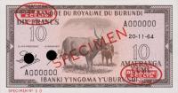 Gallery image for Burundi p9s: 10 Francs