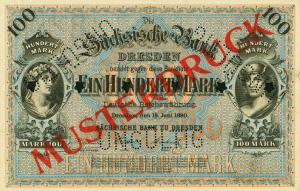 pS952s from German States: 100 Mark from 1890