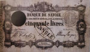 pS166 from Italian States: 50 Livres from 1859 pS166 from Italian States: 50 Livres from 1859