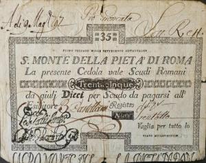 pS333 from Italian States: 35 Scudi from 1786 pS333 from Italian States: 35 Scudi from 1786