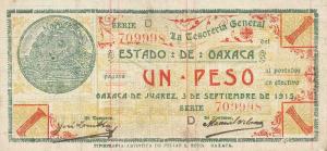 pS953a from Mexico, Revolutionary: 1 Peso from 1915