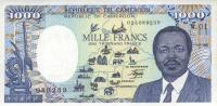 p25 from Cameroon: 1000 Francs from 1985