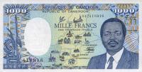 p26a from Cameroon: 1000 Francs from 1986