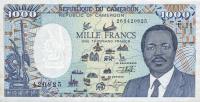 p26c from Cameroon: 1000 Francs from 1992