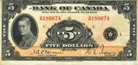 p42 from Canada: 5 Dollars from 1935