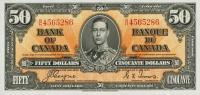 p63c from Canada: 50 Dollars from 1937