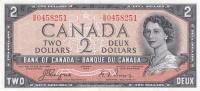 p67a from Canada: 2 Dollars from 1954