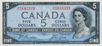 p68b from Canada: 5 Dollars from 1954