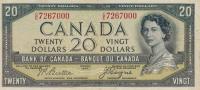 p70b from Canada: 20 Dollars from 1954