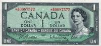 p74b from Canada: 1 Dollar from 1954