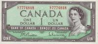 p75b from Canada: 1 Dollar from 1954