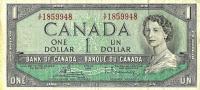 p75c from Canada: 1 Dollar from 1954