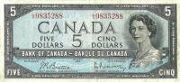 p77b from Canada: 5 Dollars from 1954