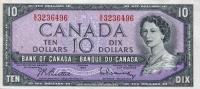 p79b from Canada: 10 Dollars from 1954
