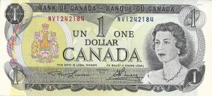 p85a from Canada: 1 Dollar from 1973