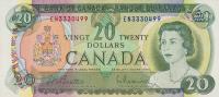 p89a from Canada: 20 Dollars from 1969