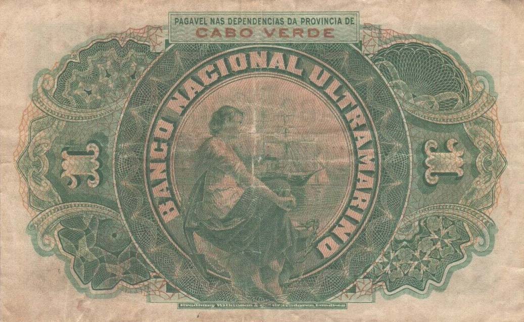 Back of Cape Verde p33: 5 Escudos from 1921