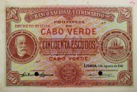 p39s from Cape Verde: 50 Escudos from 1941