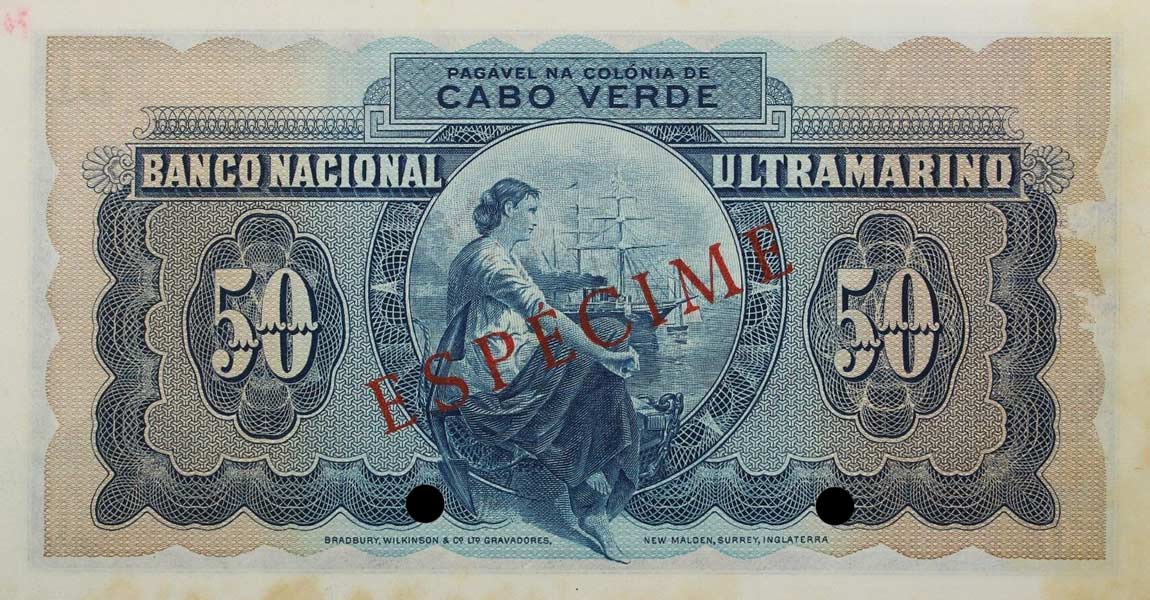 Back of Cape Verde p44s: 50 Escudos from 1945