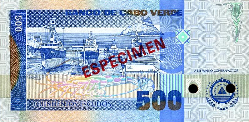 Back of Cape Verde p64s2: 500 Escudos from 2002