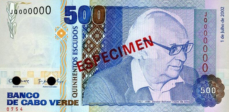 Front of Cape Verde p64s2: 500 Escudos from 2002