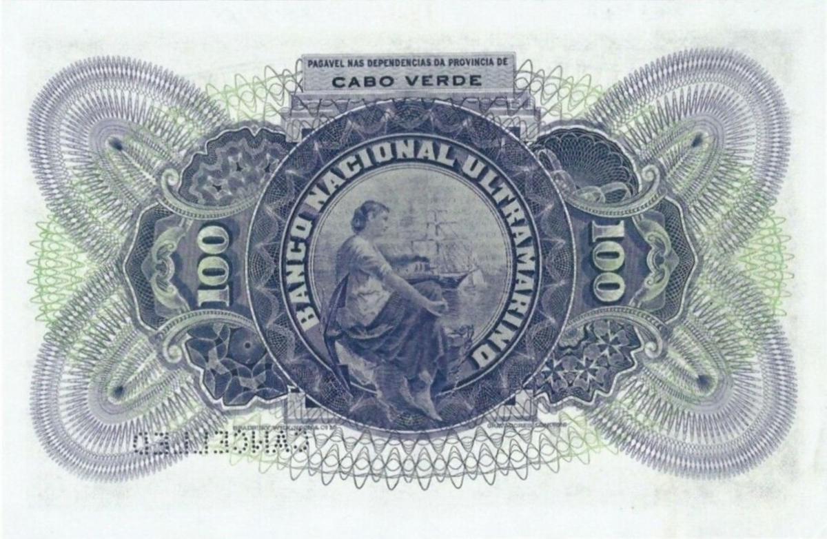 Back of Cape Verde p40a: 100 Escudos from 1941